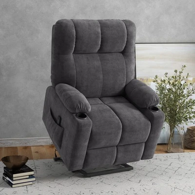 HOMCOM Fernsehsessel mit Aufstehhilfe Relaxsessel mit Wärme- und Massagefunktion - Bild 1 von 4