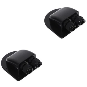  2 Pieces Dual Holes Cable Entry Double Gland Waterproof Pass Through - Picture 1 of 12