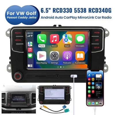 6.5" NONAME CarPlay Androdi Auto AUX RCD330 5538 Radio Für VW Golf Touran Caddy - Bild 1 von 4