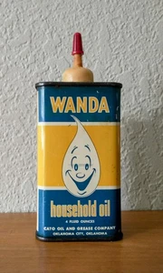 Rare Vintage 1940-50's WANDA Household Oil Tin Cato Grease Co. Lubricant (E2) - Picture 1 of 10