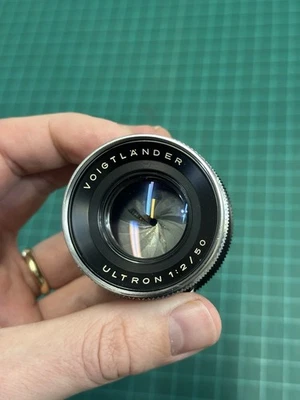 Adapted Voightlander Ultron 50mm F2 Vintage Lens For M Mount Adjustable - Image 1 of 4