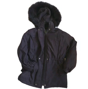 Bromley Thermolite Black Parka Fuchspelz Kapuze Damen M Daunen Mantel Jacke Thermo - Bild 1 von 10