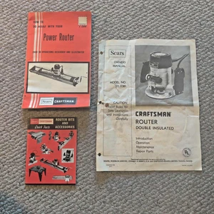 Sears Craftsman kommerzielle Oberfräse Modell Nr. 315.17381 Bedienungsanleitung's - Bild 1 von 4