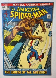 Amazing Spider-Man #110 1st Appearance Gibbon Marvel Comics 1972 high grade 1 - Picture 1 of 11
