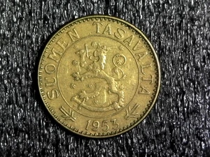 Finlandia 1953 50 Markkaa Extranjera, Moneda Mundial KM#40 (z800) - Imagen 1 de 2