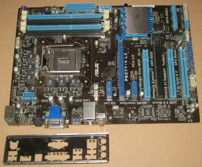 Mainboard ASUS P8Z77-V LX Sockel 1155 VGA DVI USB SOUND LAN PCI-e3.0 - Bild 1 von 2