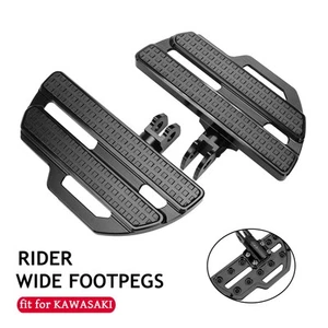 1Pair Poggiapiedi pedale pilota per Kawasaki Vulcan S EN650 2015+ Wide Footpegs - Picture 1 of 12