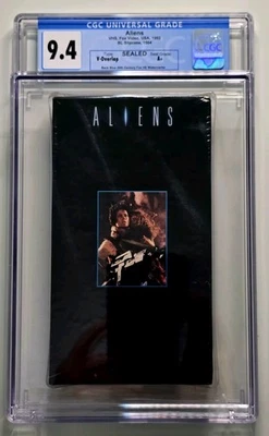 Aliens (VHS, 1992) New Sealed with Watermarks Graded CGC 9.4 Seal Grade A+ - Image 1 of 3