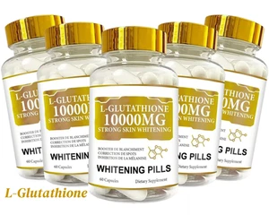L-Glutathione 10000mg Natural Antioxidant for Anti-Aging, Skin Whitening 60 Caps - Bild 1 von 13