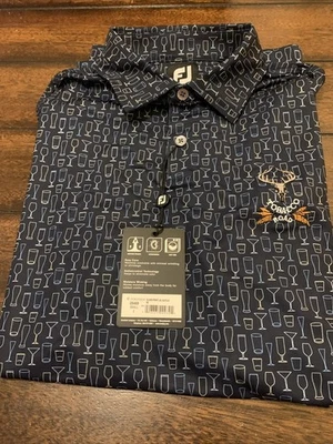 Tobacco Road 男式高尔夫衬衫 FJ Footjoy 尺寸 S — 第 1/4 张图片