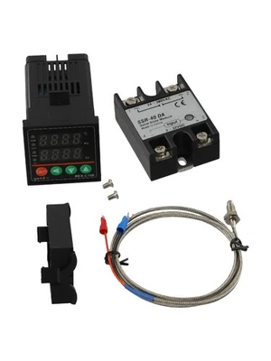 Digital REXC100 Thermostat with Solid State Relay & Temperature Sensor - Image 1 of 4