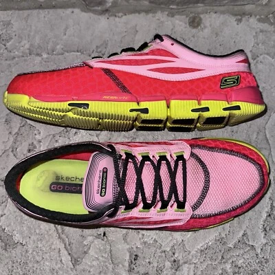 Near Mint Skechers 13516 Go Bionic Prana Pink Running Shoes Sneakers 11 Womens - Image 1 of 4