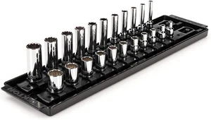 1/4 Inch Drive 12-Point Socket Set with Rails, 22-Piece (5/32-9/16 In.) | SHD902 - Picture 1 of 12