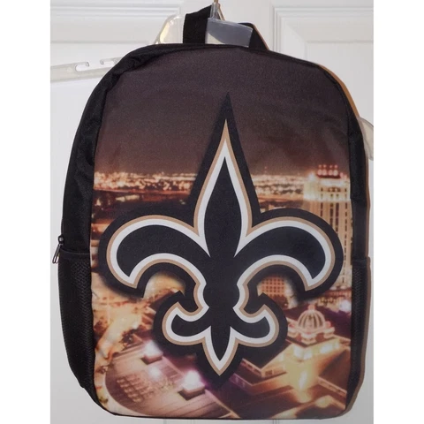 New Orleans Saints Backpack (Skyline Fleur-de-lis) Sports, School, Football Cover