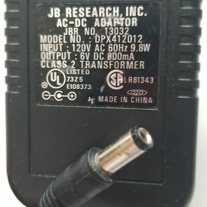 DPX412012 Power adapter JB Research (13032) 6V DC 800mA - Afbeelding 1 van 13