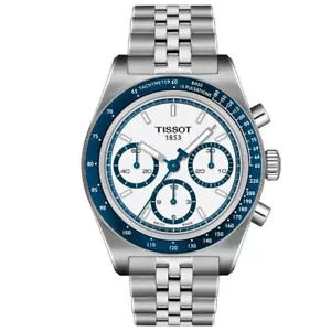 Tissot PR516 Automatic Chronograph 41mm Blue-White Men's Watch T1494621101100 - Picture 1 of 6