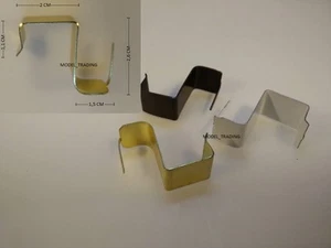 8PZ GANCI DI SUPPORTO Bacchette Bastoni Tende Senza Forare Infissi Legno e PVC - Imagen 1 de 1