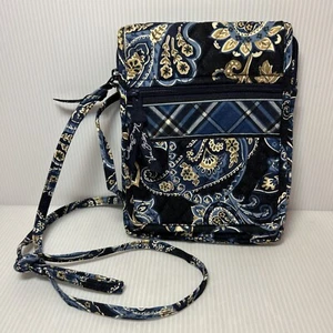 Vera Bradley Windsor marineblau Mini Hipster Crossbody 8" x 6" ~ Druck im Ruhestand - Bild 1 von 11