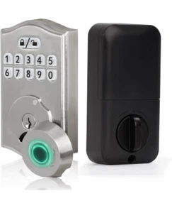 Fingerprint Keyless Entry Smart Door Lock Front Door Keypad Auto Lock Auto Recon - Picture 1 of 9