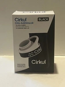 Cirkul Chill Sleeve & Lid for 22oz Bottle Black - Picture 1 of 6
