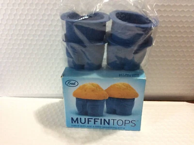 Fred Muffin Tops Silicona Tazas para Hornear Paquete de 4 Azul Jean Novedad Regalo 2013 NUEVO Foto 1 de 4