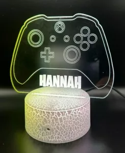 Xbox personalisiertes Gamergeschenk 2D-Effekt mehrfarbiges LED-Licht | Weihnachtsgeschenk - Bild 1 von 5