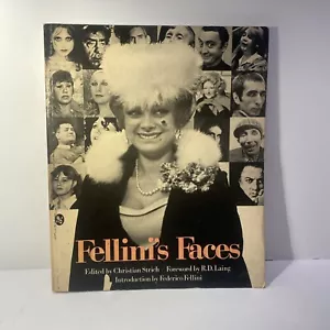 VINTAGE FELLINI'S FACES PHOTOGRAPHIC PAPERBACK BOOK - Picture 1 of 8