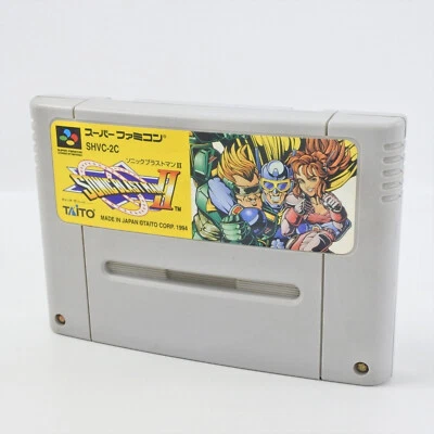 Super Famicom SONIC BLASTMAN II 2 cartuchos solo Nintendo 4110 sfc Foto 1 de 4
