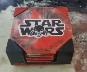 Star Wars Coaster set with holder - Made by Melb Artist - Picture 1 of 4