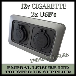 CBE C-Line Campervan 12v USB Socket Cigarette Motorhome Caravan Gun Metal Grey - Picture 1 of 12