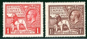 GB 1925 WEMBLEY KGV Stamp BRITISH EMPIRE EXHIBITION Set Mint MNH UM c£80 2RRED14 - Picture 1 of 6