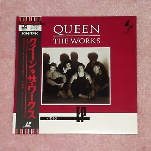 QUEEN The Works Video EP - RARE 1990 JAPAN REISSUE 8" LASERDISC +OBI (TOMW-7005)