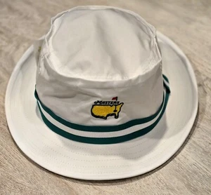 Masters Bucket Hat 2025 Augusta National Golf Club White/Green - Picture 1 of 4