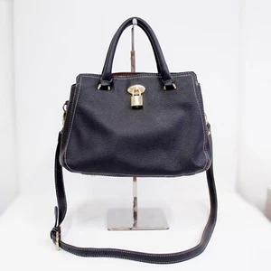 Bolso de mano London Fog negro bandolera de hombro con múltiples compartimentos - Imagen 1 de 10