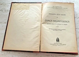 Zusammenfassung der Vorlesungen der bromatologischen Chemie Universität Padua 1928 - Bild 1 von 2