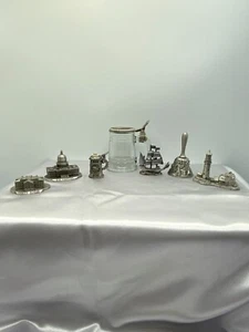 Lotto di 7 piccoli pezzi in peltro Spoontiques Bates & Klinke Plymouth - Foto 1 di 20