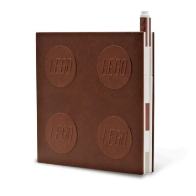 LEGO 2.0 LOCKING NOTEBOOK WITH GEL PEN - BROWN - Image 1 of 4