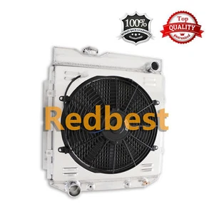 3Row Radiator+Shroud+Fan Fits 1961-1966 Ford Mercury Econoline Base 2.4L-3.9L V8 - Picture 1 of 10