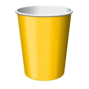 Hoffmaster Group 563269 9 oz Hot & Cold Cups Yellow - 8 per Case - Case of 12 - Picture 1 of 1