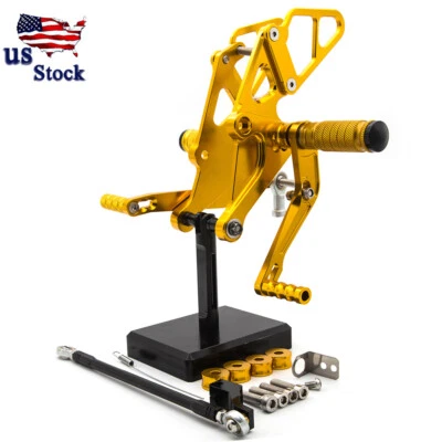 Juego trasero ajustable dorado para Yamaha MT-07/FZ07 2013-2020 2021 2022 CNC Foto 1 de 4