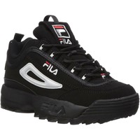 girls white fila trainers