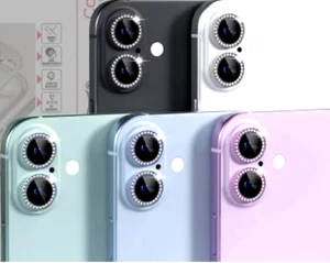 16Plus Camera Lens Glass Protector Diamond Crystal Ring Design For iphone 16Plus - Picture 1 of 63