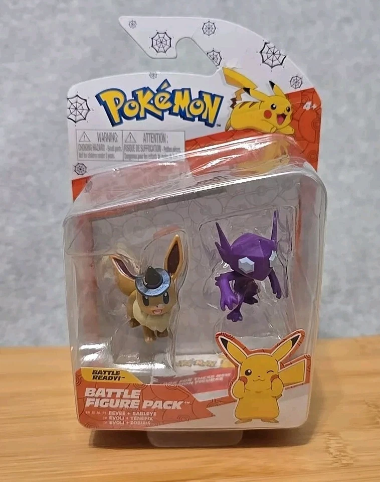 Pokemon Bruja EEVEE & SABLEYE Halloween Figuras Batalla Pack Nuevo en Paquete Foto 1 de 4