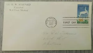 First Day Issue New Orleans LA 1957 Wildlife Conservation Stamp Envelope Cover - Picture 1 of 4