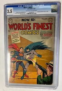 World's Finest Comics #71 Scarce 1st Team-Up Batman & Superman, CGC 3.5 1954 DC - Picture 1 of 2