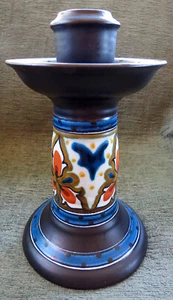 Large Gouda Antique Candlestick Signed "Blareth 1933 Gouda Holland 8.75" - Picture 1 of 9