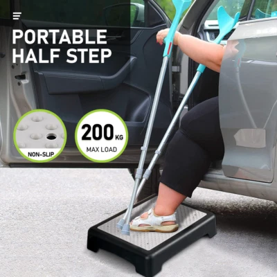 Anti-Slip Portable Outdoor Half Step - Sturdy, Non-Slip, and Supportive Mobility - image 1 of 4