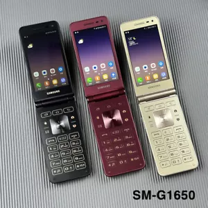 New Original Samsung Galaxy Folder2 SM-G1650 Dual SIM Flip Unlocked SmartPhone - Picture 1 of 11