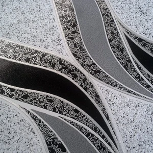 Papel pintado EDEM 1025-16 líneas curvas adornos gris negro plata | 5,33 m2 - Imagen 1 de 4