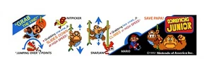 Donkey Kong jr Arcade Anleitung Karten Sticker Aufkleber - Bild 1 von 1